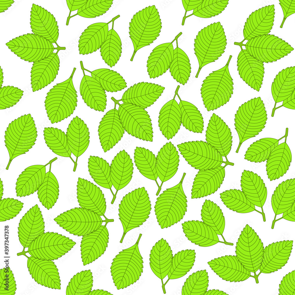 Strawberry leaf pattern design. Strawberry leaf background. Strawberry leaf vector illustration