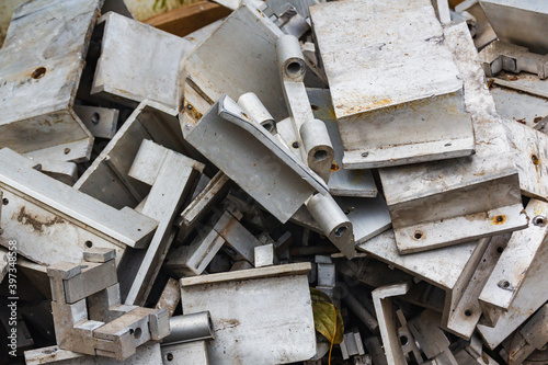 Scrap yard, metal for recycling, acceptance of non-ferrous metal.