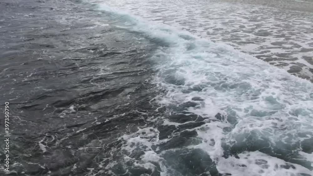 Stormy waves in the ocean. 4k Stormy waves in the ocean. 4k