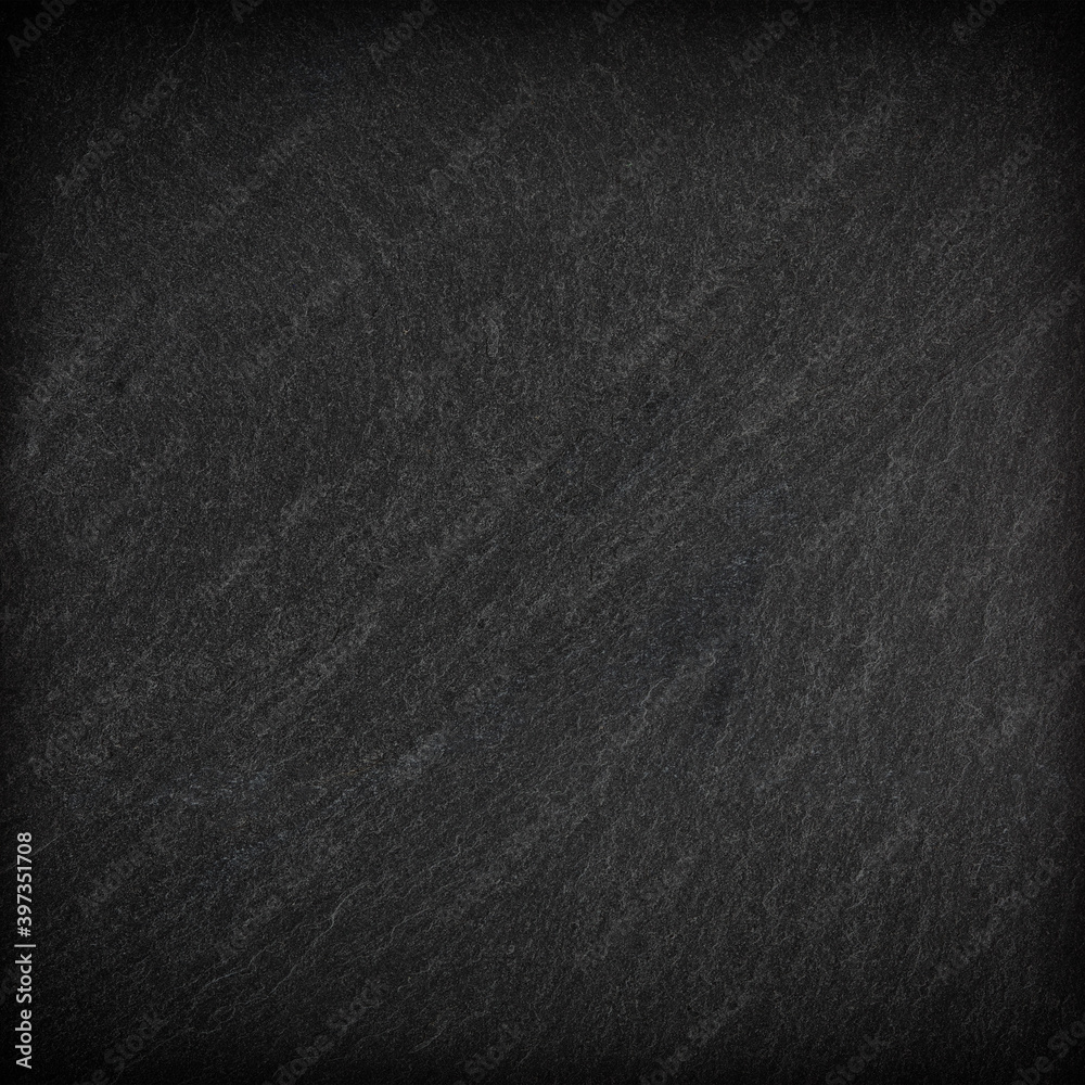 Fototapeta premium Dark grey black slate background or texture.