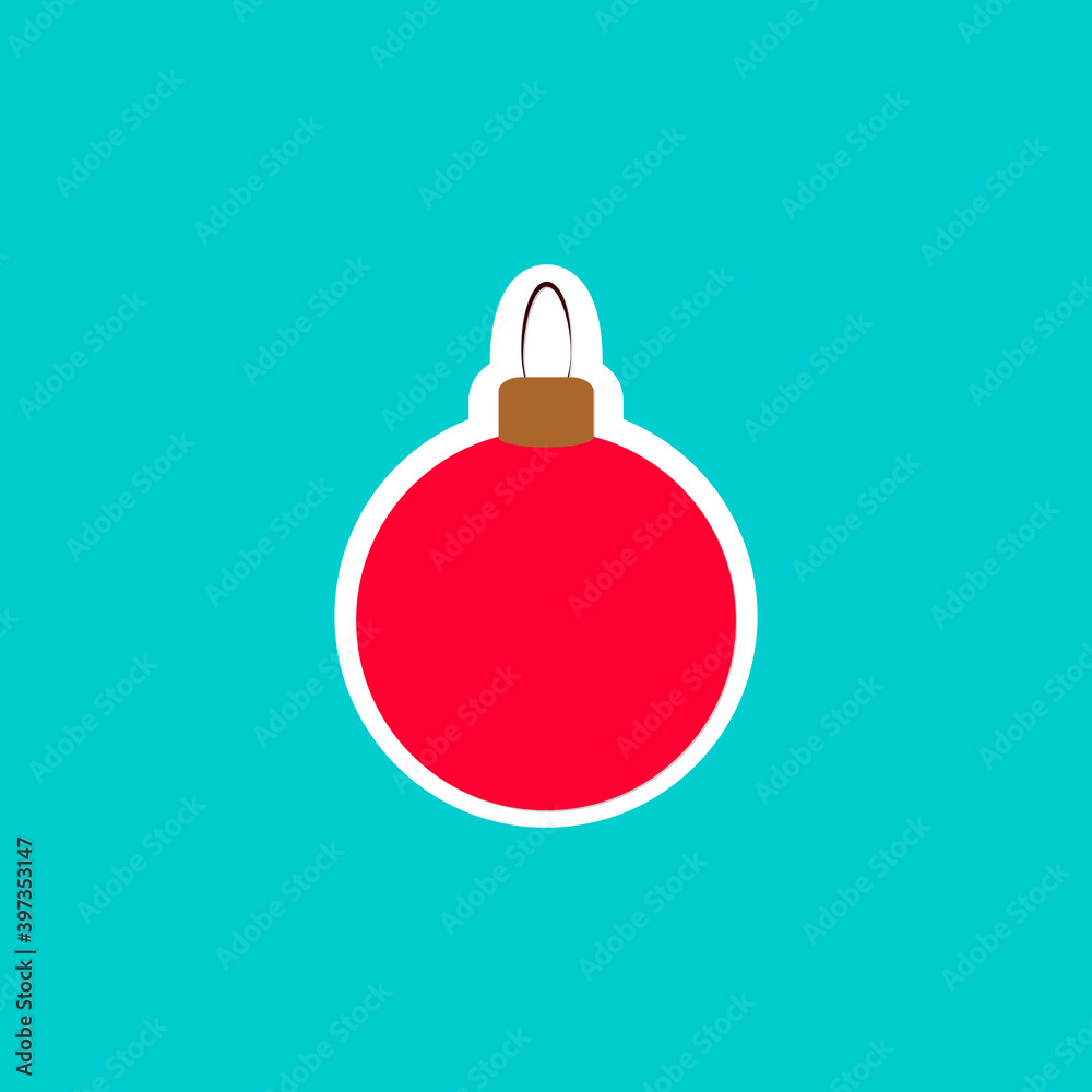 Christmas tree toy icon, Xmas graphic design template sign, holiday symbol for web and apps, New Year decoration isolated object, vector illustration Christmas tree toy icon, Xmas graphic design template sign, holiday symbol for web and apps, New Year decoration isolated object, vector illustration