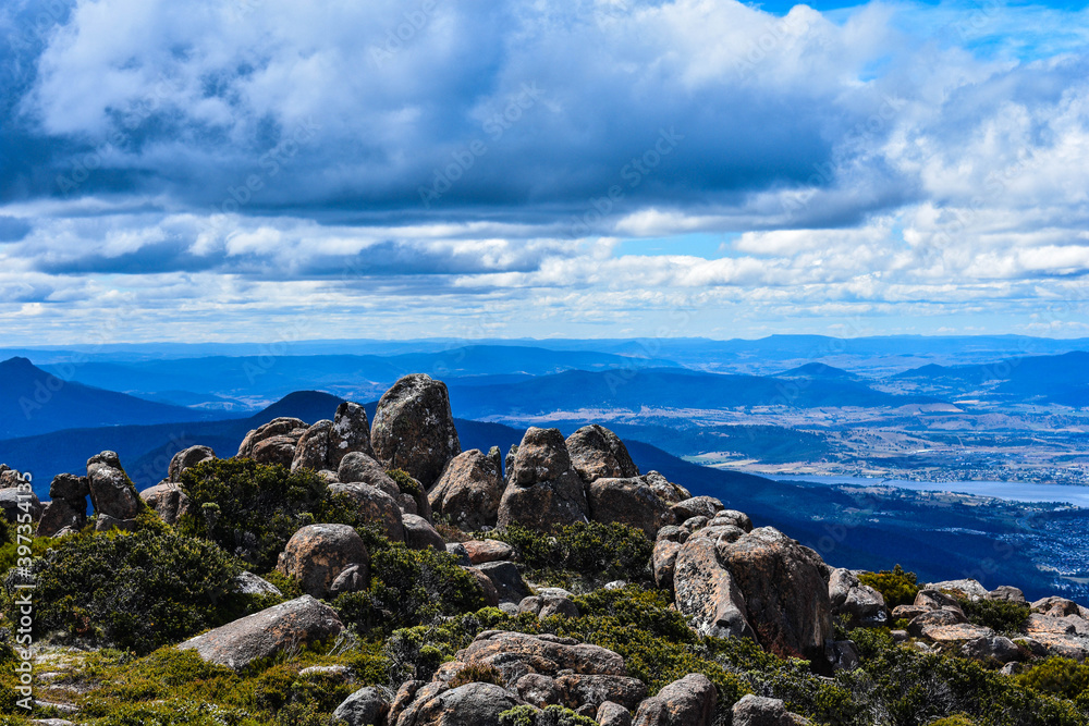 Mount Wellington overlooking Hobart, Tasmania Mount Wellington overlooking Hobart, Tasmania