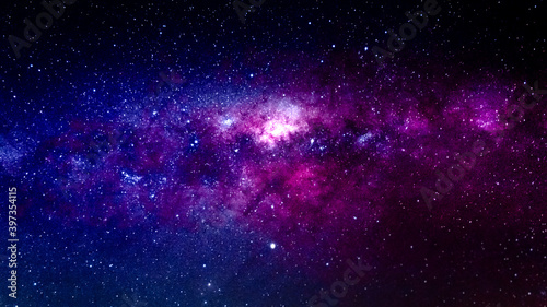 Fotografie, Obraz Astrophotography of visible Milky Way galaxy