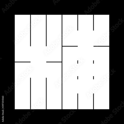 家紋　角字　う　浦