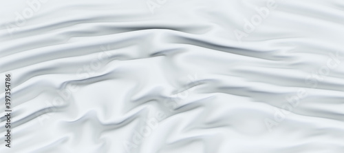 white silk fabric background., luxury smooth background, wave silk satin, abstract, 3D render © mustapha