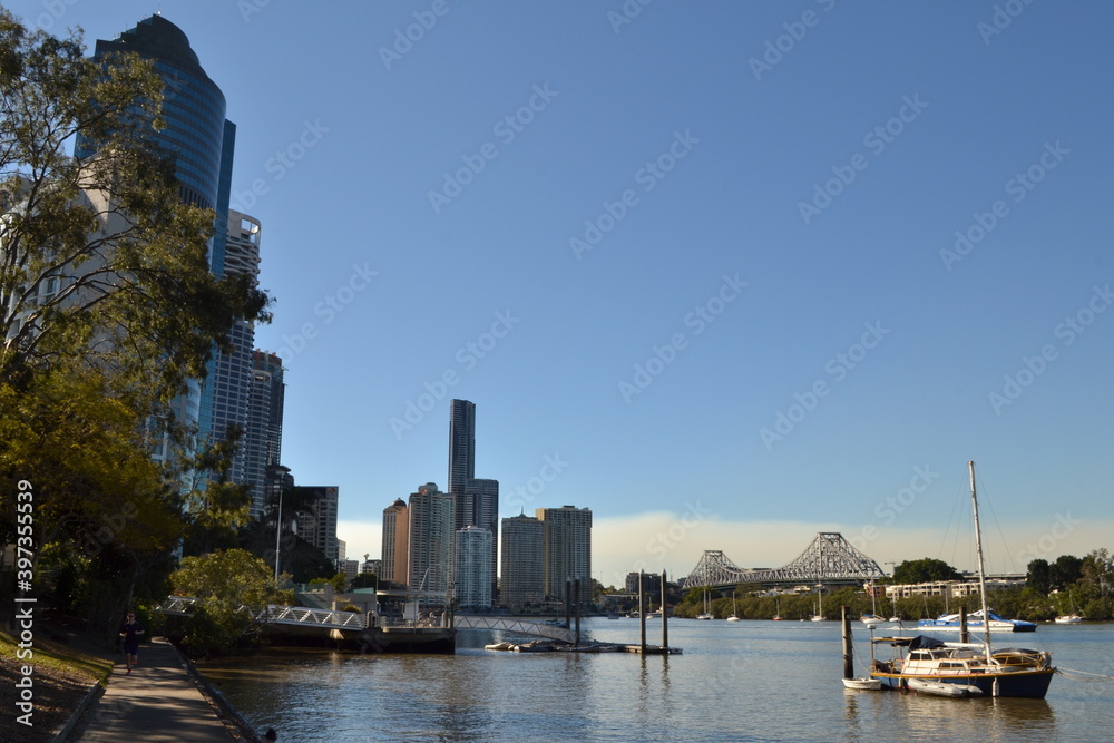 Naklejka premium city skyline