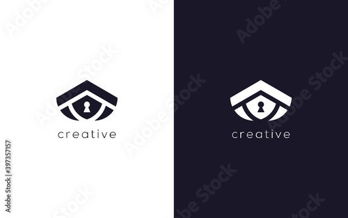 home security vector logo ideas. creative vector based icon template