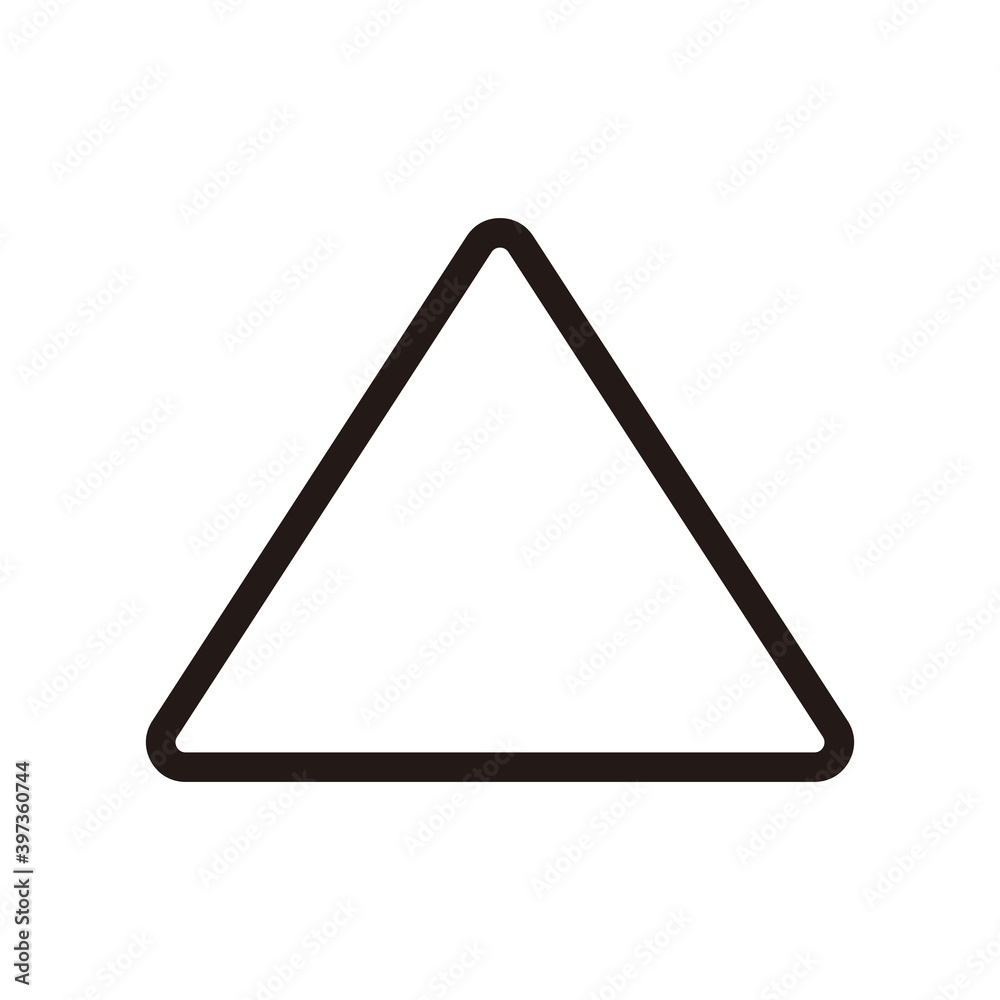 Triangle icon vector illustration sign Triangle icon vector illustration sign