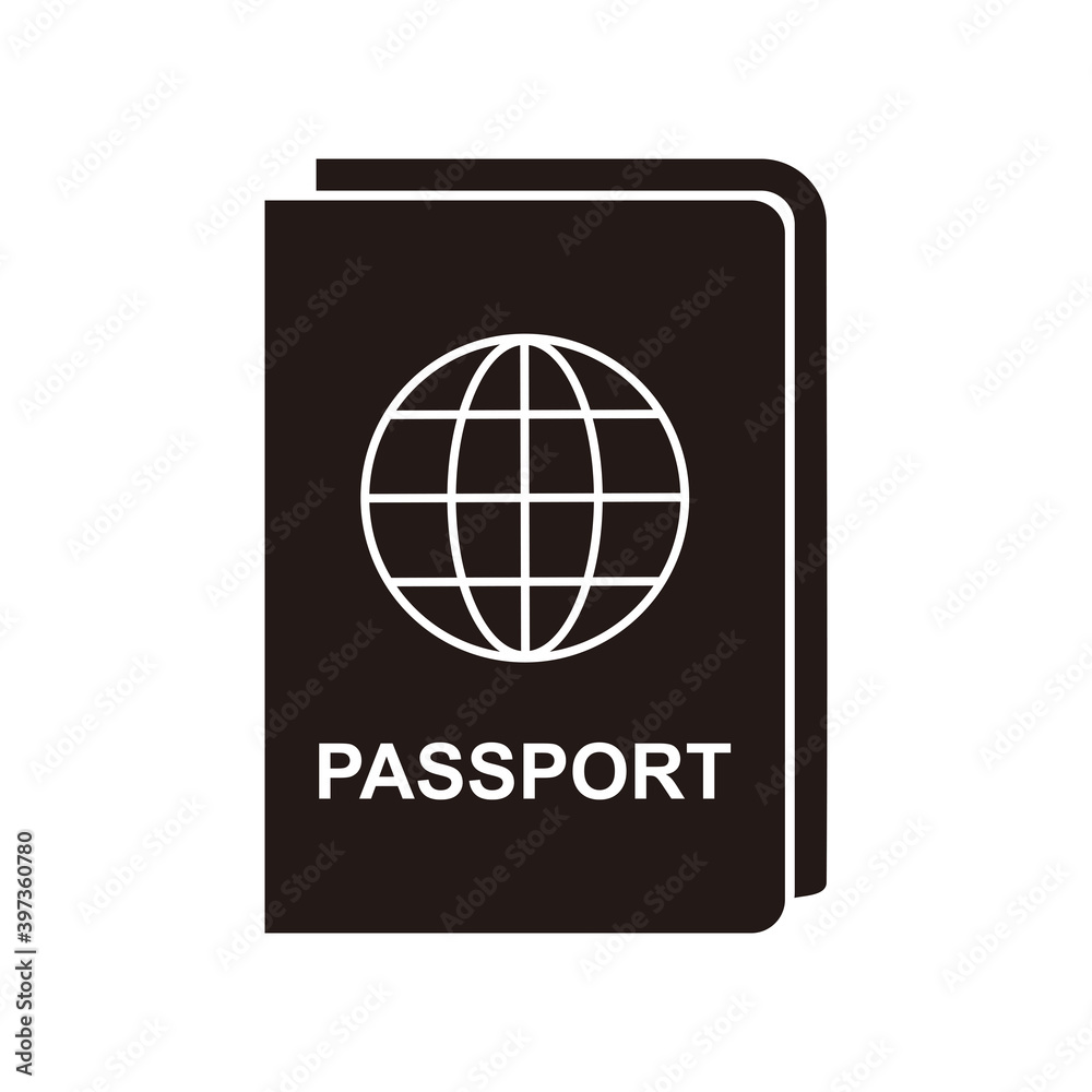 Passport Icon. Identification or Citizenship Document's Illustration Passport Icon. Identification or Citizenship Document's Illustration