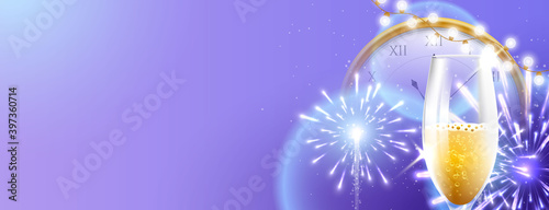 Fireworks new year 2021 concept