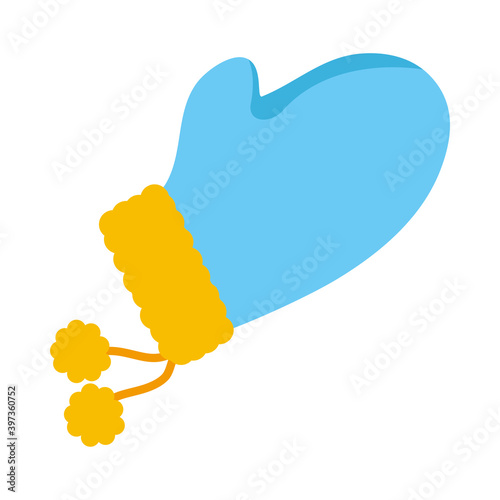 winter glove icon vector design