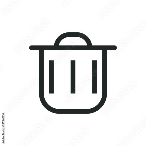 Trash bin icon