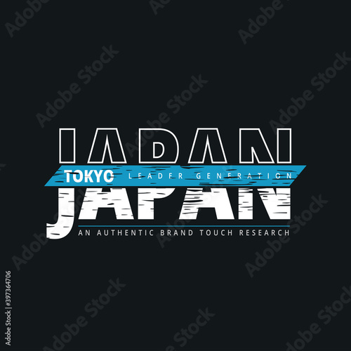 Canvas Print Tokyo Japan lettering, stylish typography slogan for t-shirts design, clothing, hoodies, etc