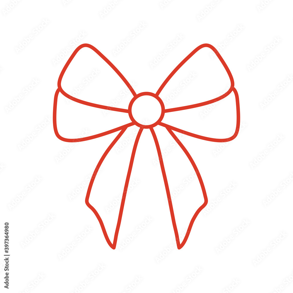 Gift bow isolated vector design Gift bow isolated vector design