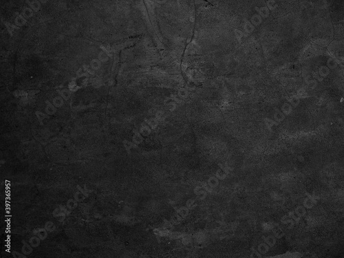 Dark wall black and white cement, gray grunge concrete texture and old background