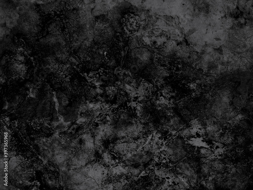 Dark wall black and white concrete grunge texture, abstract concrete background