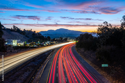 Mount Diablo over Highway 24 at Dawn © Chris