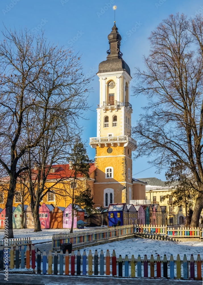 Town hall of Kamianets-Podilskyi, Ukraine