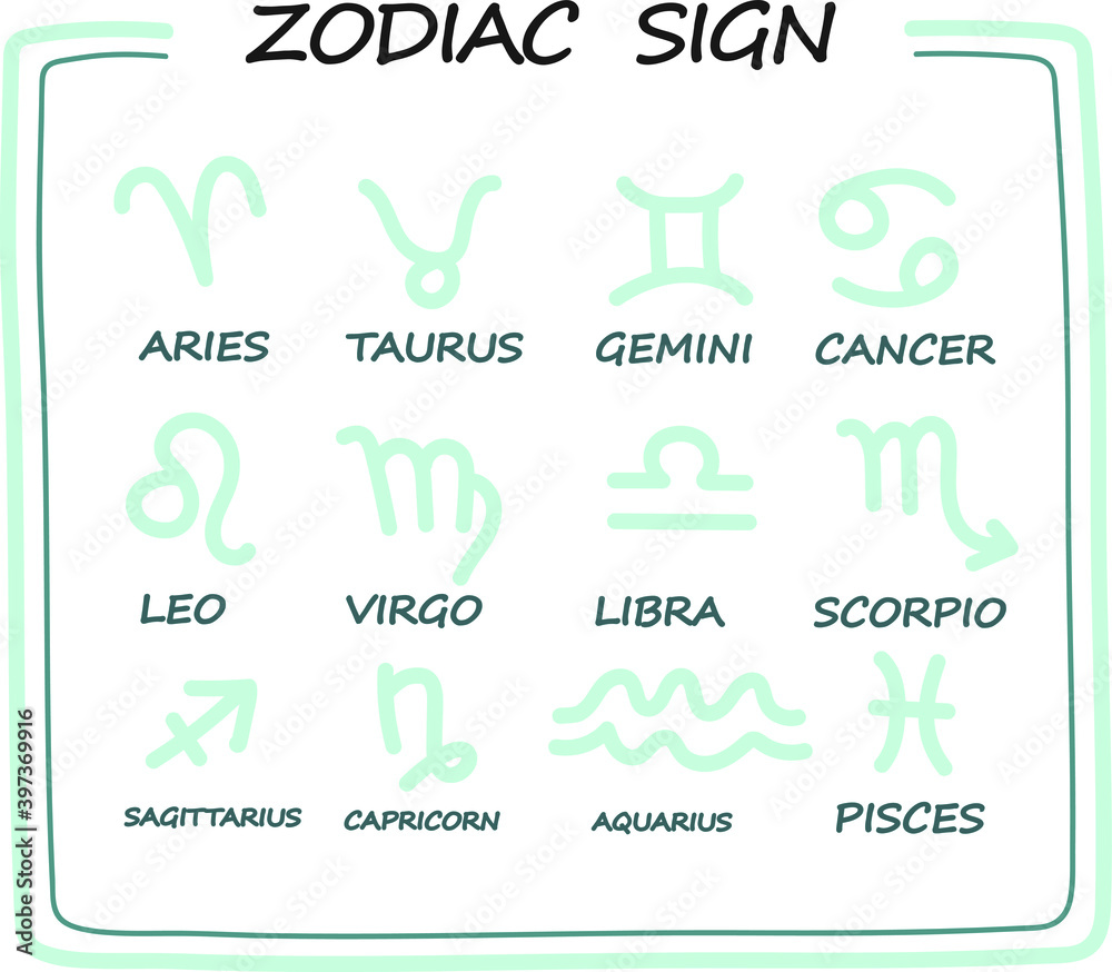 the 12 zidiac sign for design with horoscope the 12 zidiac sign for design with horoscope