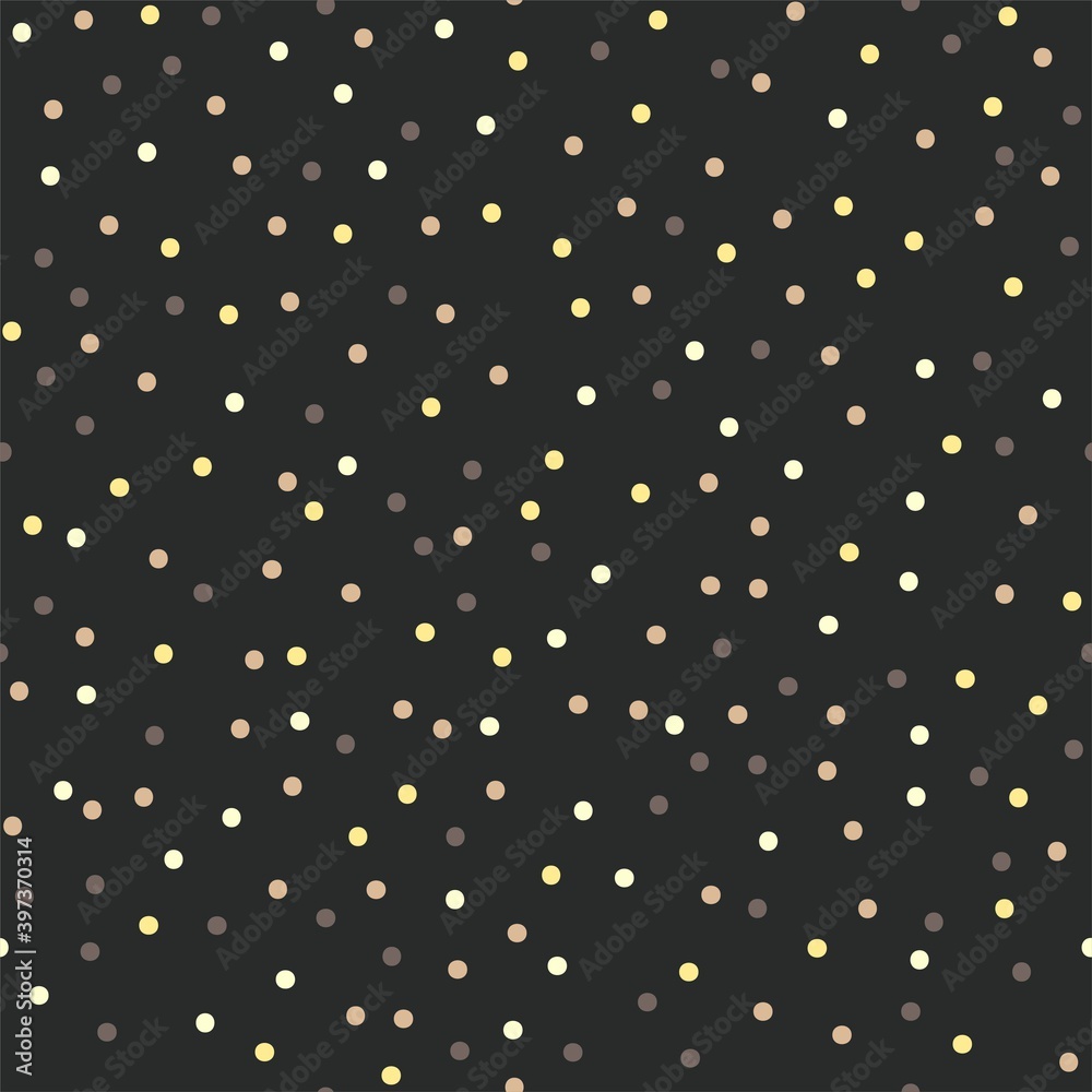 Simple pattern. Background of gold sparkles on a dark background. Vector 10 EPS.