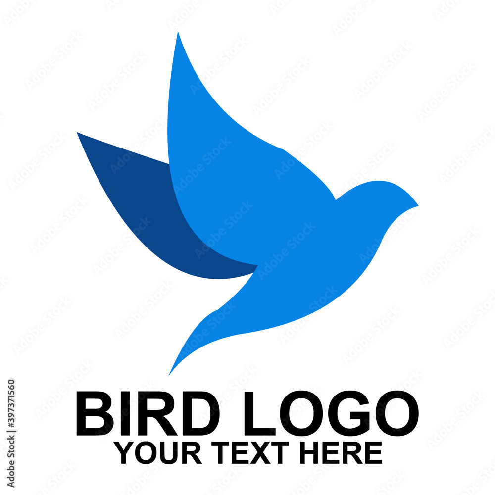 company logo or business logo in the shape of a bird. Creative logo designs with beautiful shapes company logo or business logo in the shape of a bird. Creative logo designs with beautiful shapes