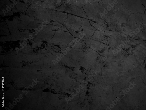 black and gray grunge concrete texture, dark old wall cement background © Nilin