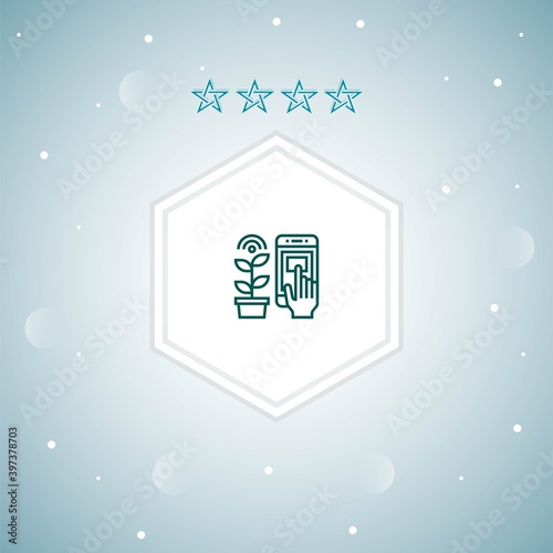     smart farm vector icons illustration