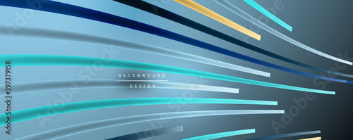Abstract colorful lines vector background. Internet, big data and technology connections concept, abstract template