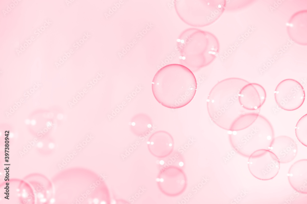 Soft pink circle soap bubbles float texture background Soft pink circle soap bubbles float texture background