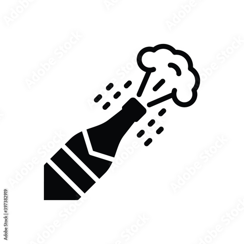 Black solid icon for pop
