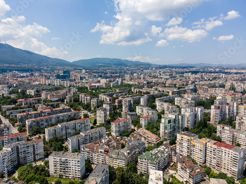 Aerial view of South Park in city of Sofia, Bulgaria