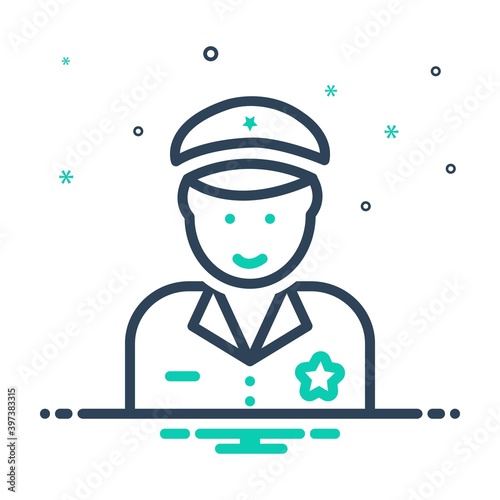 Mix icon for police