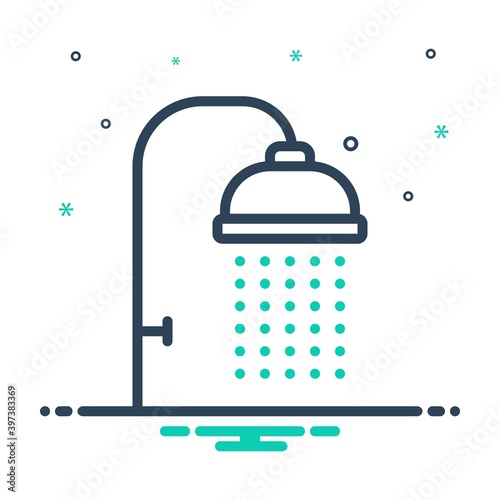 Mix icon for shower