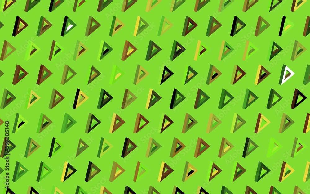 Dark Green, Red vector template with crystals, triangles. Dark Green, Red vector template with crystals, triangles.