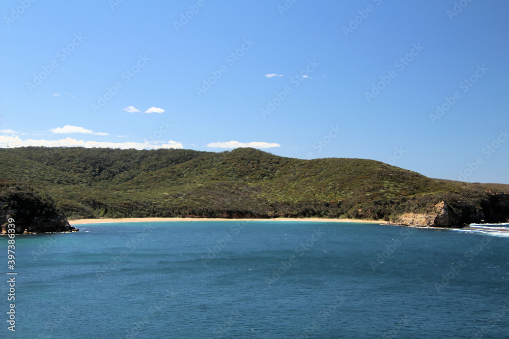 Coastal views of cliffs on the Bouddi Coastal Walk, New South Wales Australia Coastal views of cliffs on the Bouddi Coastal Walk, New South Wales Australia