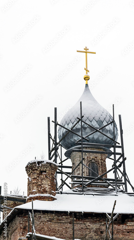 the dome of the Church during the renovation the dome of the Church during the renovation