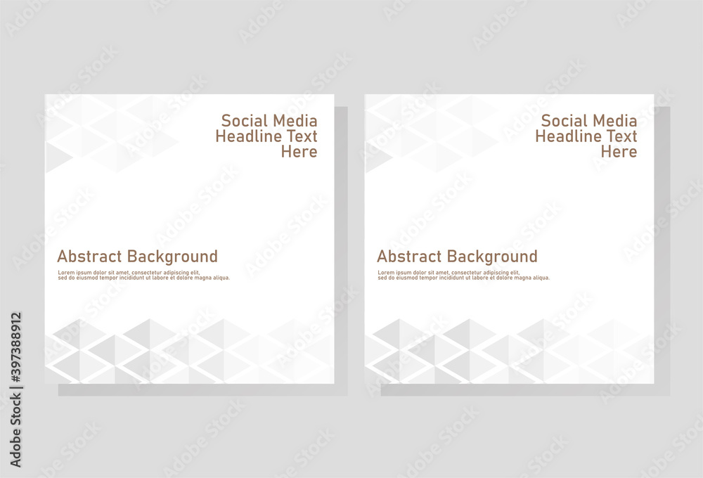 minimalist design social media post banner, vector eps 10