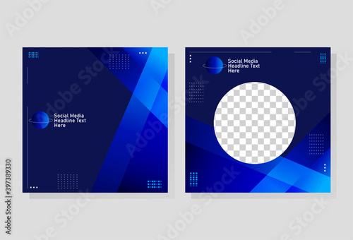 minimalist design social media post banner, vector eps 10
