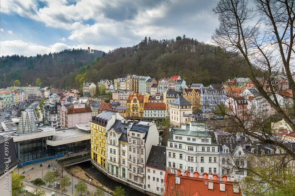 View of Karlovy Vary, Czech republic