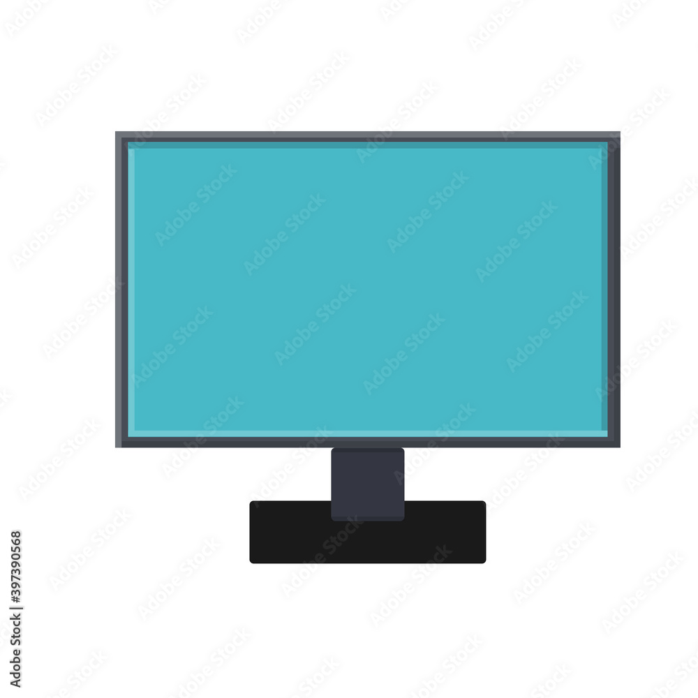 illustration of a modern digital icon of a large digital smart rectangular computer in a monitor, laptop isolated on a white background. Concept: computer digital technologies. illustration of a modern digital icon of a large digital smart rectangular computer in a monitor, laptop isolated on a white background. Concept: computer digital technologies.