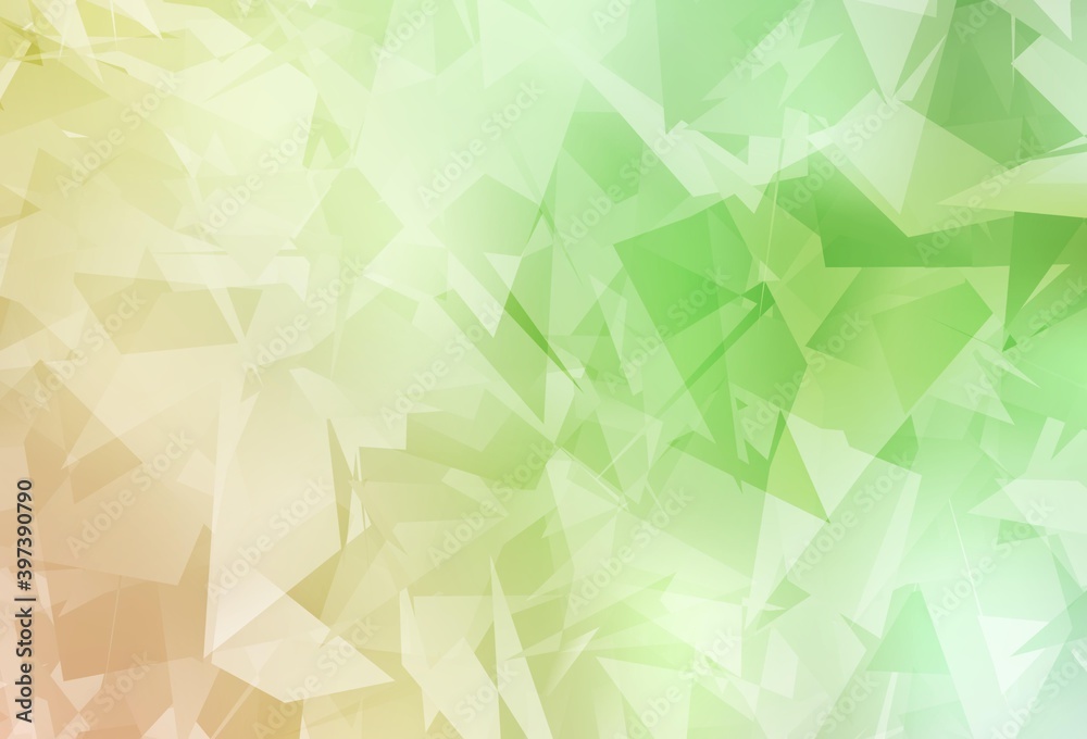 Light Green, Red vector backdrop with polygonal shapes. Light Green, Red vector backdrop with polygonal shapes.