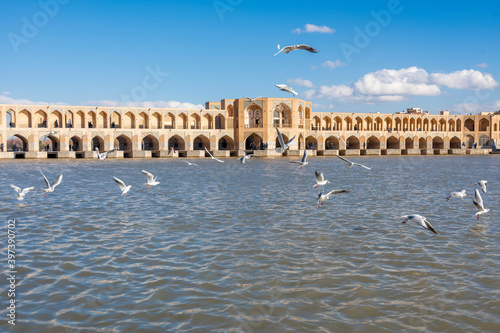 Zayanderud is the largest river of the Iranian Plateau in central Iran. photo