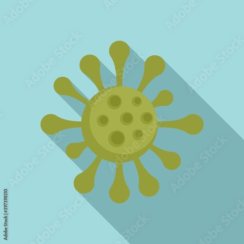 Measles virus icon. Flat illustration of measles virus vector icon for web design