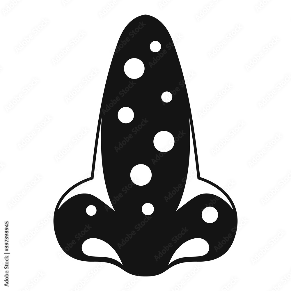 Nose measles icon. Simple illustration of nose measles vector icon for web design isolated on white background Nose measles icon. Simple illustration of nose measles vector icon for web design isolated on white background