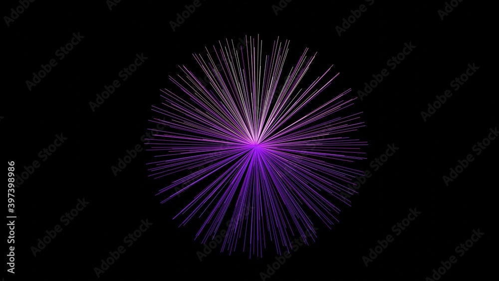 Purple Stick Light Abstract Object in Dark Background. 3D Simple Background Illustration of Firework Purple Stick Light Abstract Object in Dark Background. 3D Simple Background Illustration of Firework