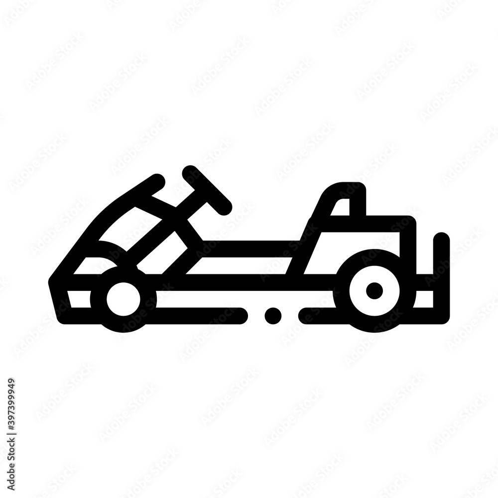 kart sport transport black icon vector. kart sport transport sign. isolated symbol illustration kart sport transport black icon vector. kart sport transport sign. isolated symbol illustration