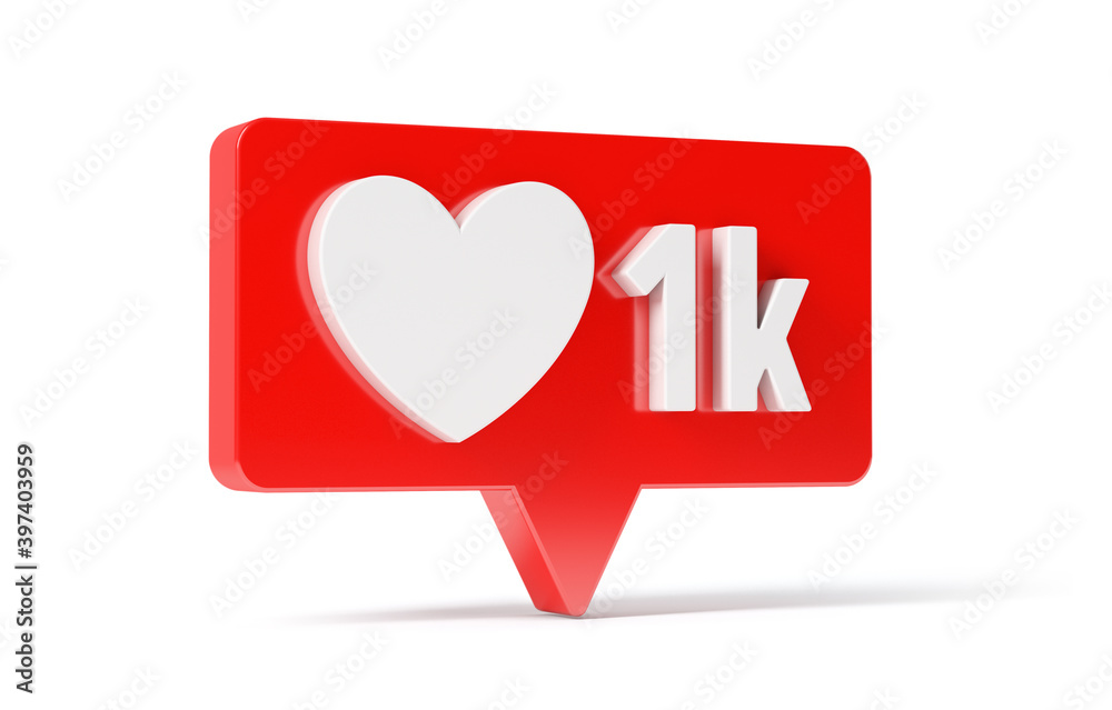 Social Media Network Love and Like Heart Icon, 1 k Social Media Network Love and Like Heart Icon, 1 k
