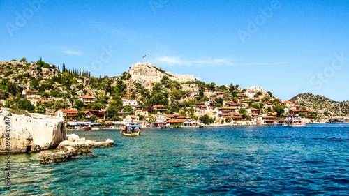Ancient village on the shores of the Mediterranean Sea