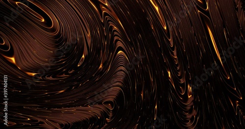 3d render with a luxury background of red and gold curving stripes