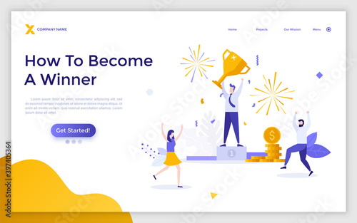 Flat Landing Page Template